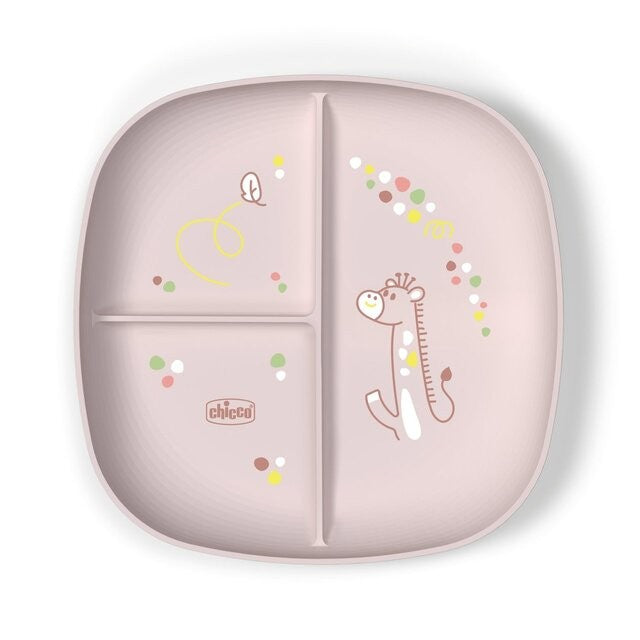 Prato com Divisórias Mix&Match Rosa - Chicco