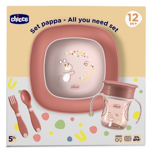 Conjunto de Papa Mix&Match Rosa - Chicco