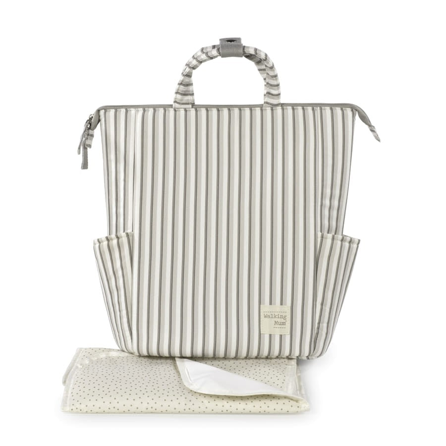 Mochila Maternidade Botton Strips - Walking Mum