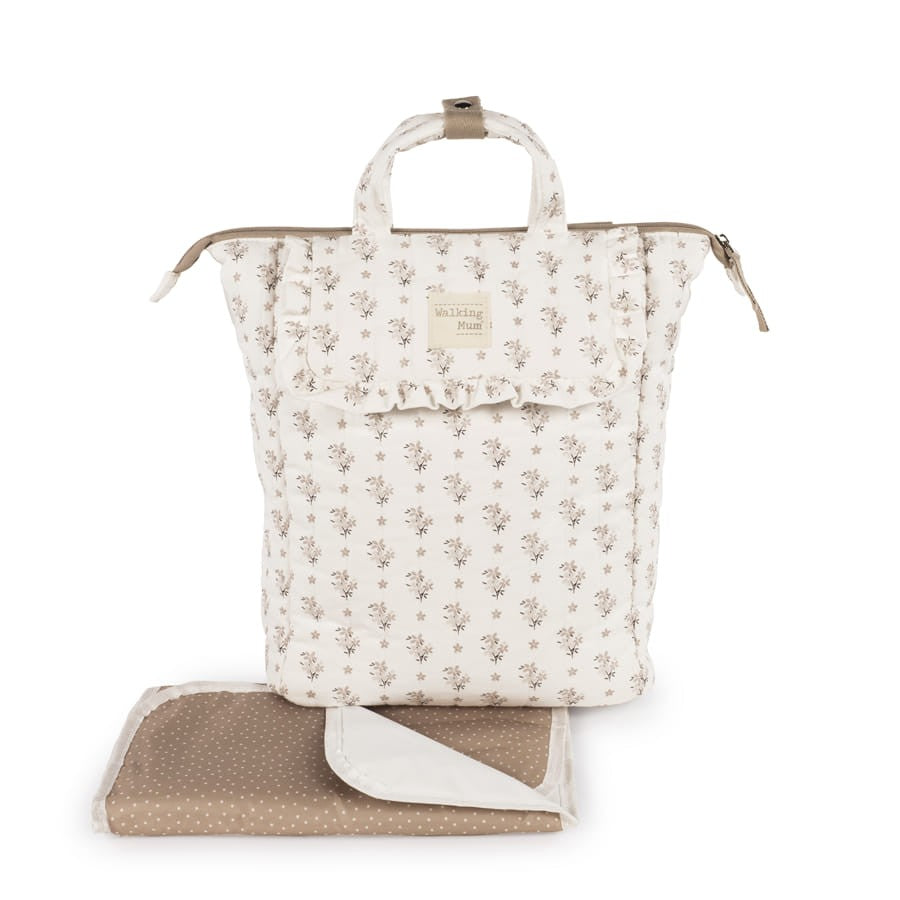 Mochila Maternidade Botton Flowers - Walking Mum
