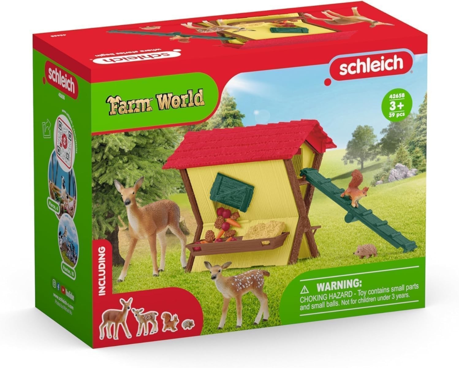 Conjunto Comida para animais do Bosque - Schleich