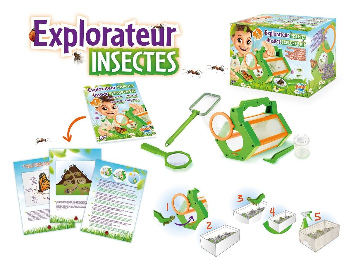 Buki - Kit Explorador Insetos com 8 experiencias