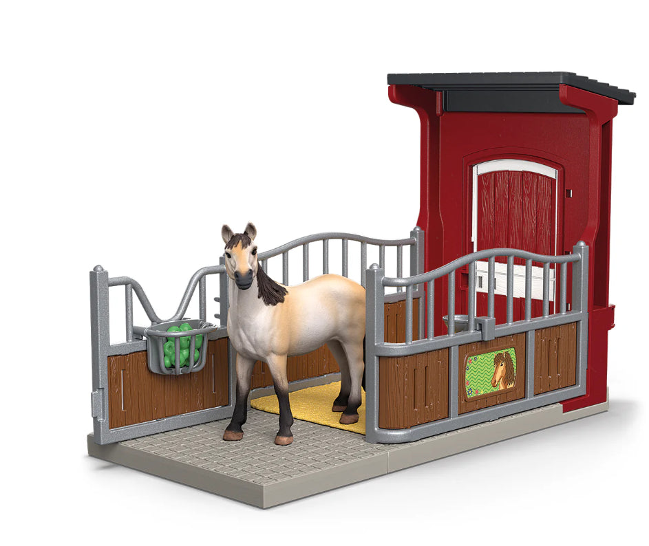 Box para Cavalos com Egua Mustang - Schleich