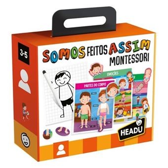 Jogo Somos Feitos Assim Montessori Corpo Humano- Headu