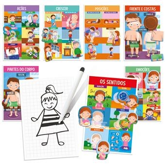 Jogo Somos Feitos Assim Montessori Corpo Humano- Headu