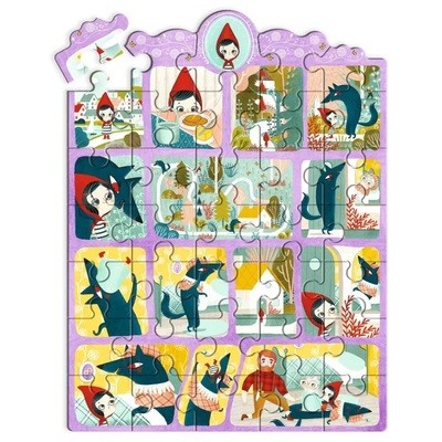 Puzzle Contos: Capuchinho Vermelho 35pçs - Djeco