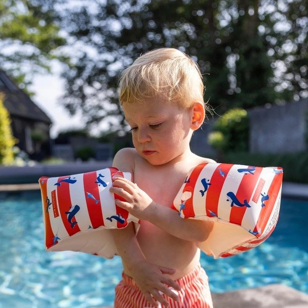 Braçadeiras Ocean Stripes: Whales - Swim Essentials