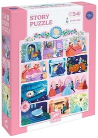 Puzzle Contos: Cinderela 54pçs - Djeco