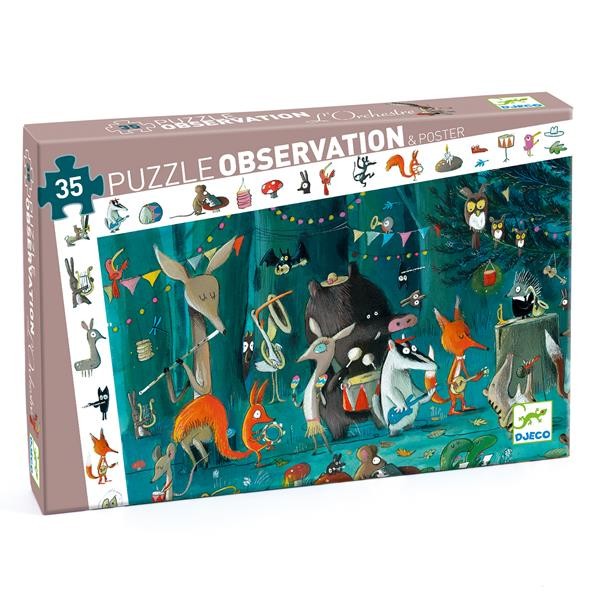 Puzzle de Observação 35pçs: A Orquestra - Djeco