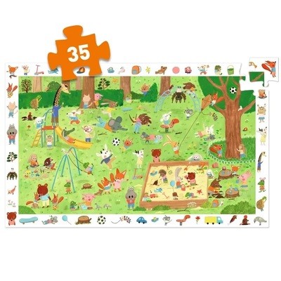Puzzle de Observação 35pçs: Jardim Infantil - Djeco