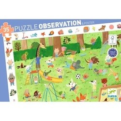 Puzzle de Observação 35pçs: Jardim Infantil - Djeco