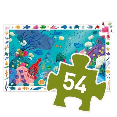 Puzzle de Observação 54pçs: Aquário - Djeco