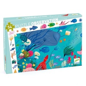 Puzzle de Observação 54pçs: Aquário - Djeco