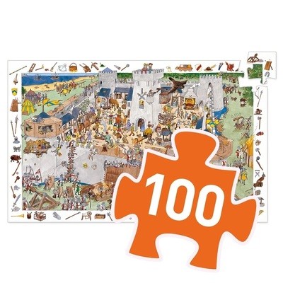 Puzzle de Observação 100pçs: Castelo - Djeco