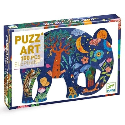 Puzzle ART 150pçs: Elefante - Djeco