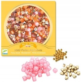 Alfabeto Gold Contas de Fantasia - Djeco
