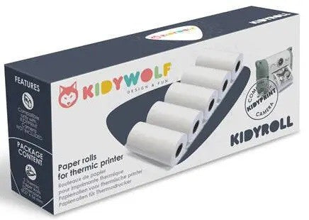 Conjunto de 5 Recargas Papel Térmico Fotográfico - Kidywolf
