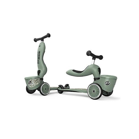 Trotinete One Scoot&Ride Green Lines 1-5 anos - Highwaykick
