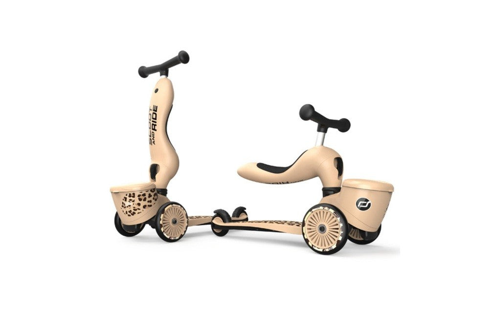 Trotinete One Scoot&Ride Leopardo 1-5 anos - Highwaykick