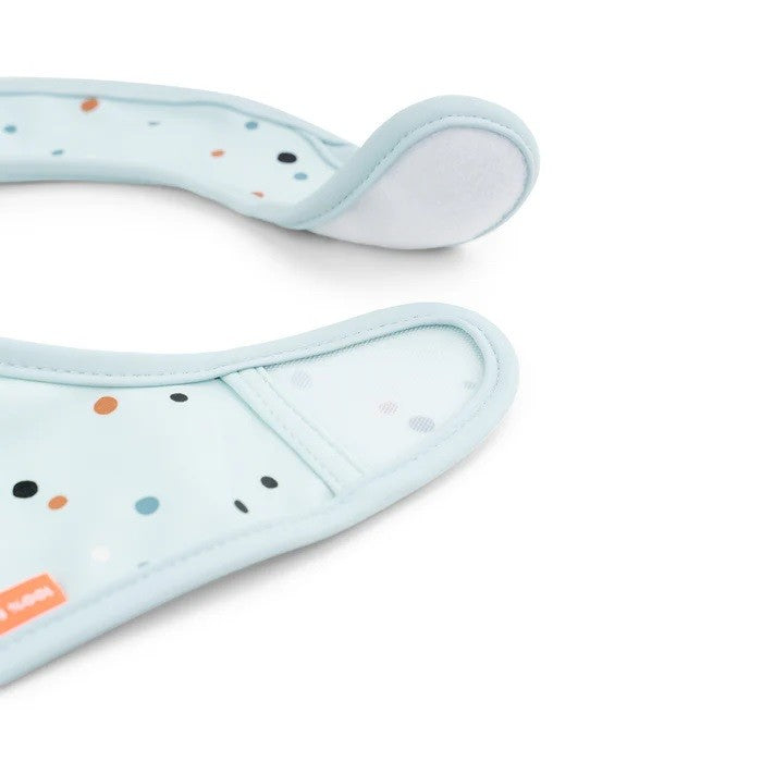 Conjunto de 2 Babetes com Velcro Elphee Blue - Done by Deer