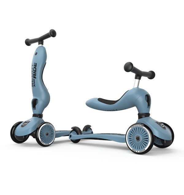 Trotinete Scoot&Ride One Azul Steel 1-5 anos - Highwaykick