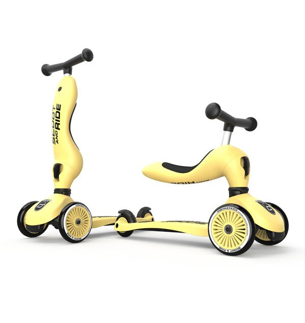 Trotinete Scoot&Ride One Lemon 1-5 anos - Highwaykick