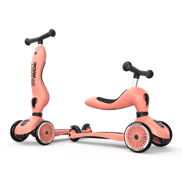 Trotinete Scoot&Ride One Peach 1-5 anos - Highwaykick