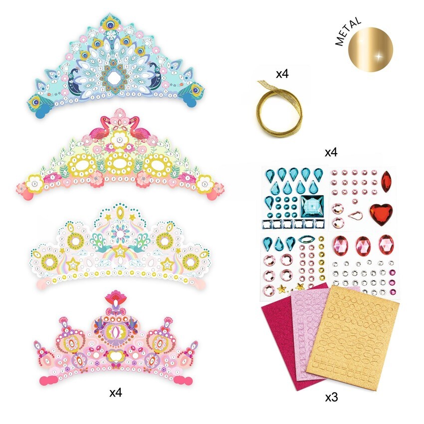 Jogo de Colorir: Cria as tuas Tiaras - Djeco