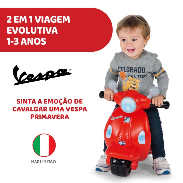 Vespa Primavera Vermelha - Chicco