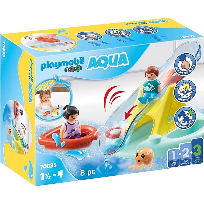 Playmobil 1.2.3 - Ilha de Banho com escorrega