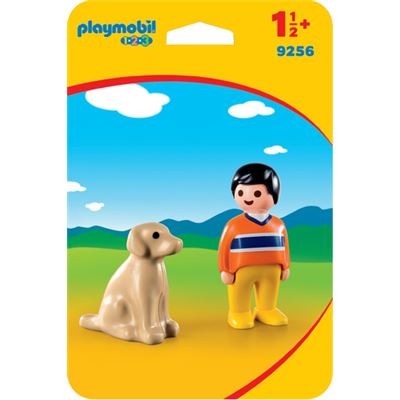 Playmobil 1.2.3 - Menino com Cão