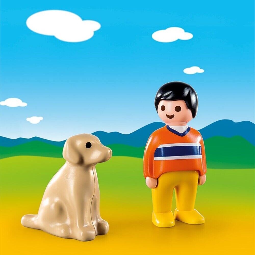 Playmobil 1.2.3 - Menino com Cão