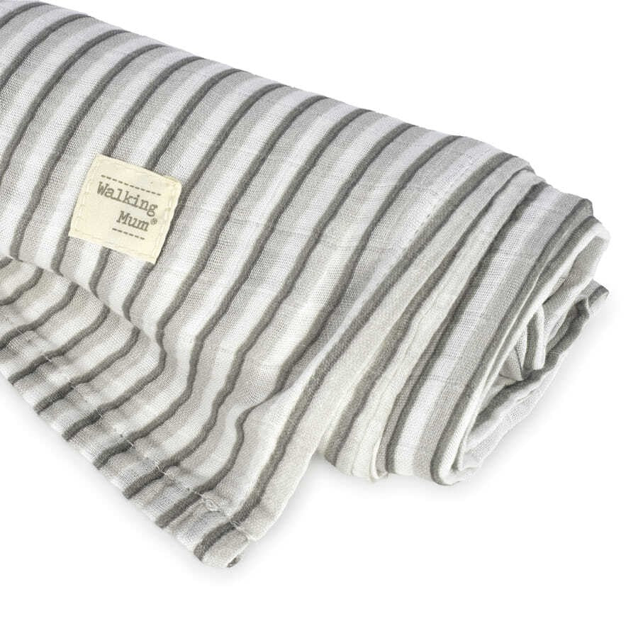 Musseline 120x120 Botton Stripes - Walking Mum