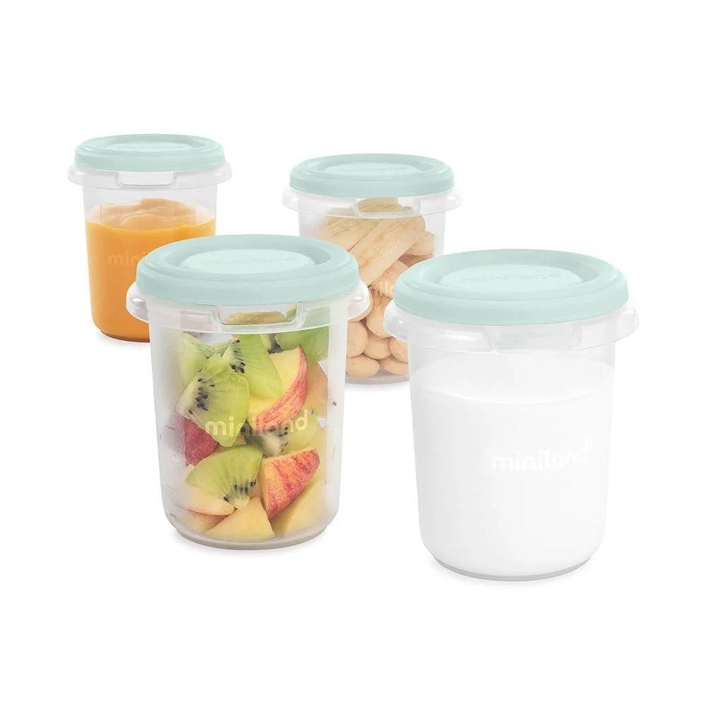 Conjunto de 4 Caixas Herméticas Mint 250ml - Miniland