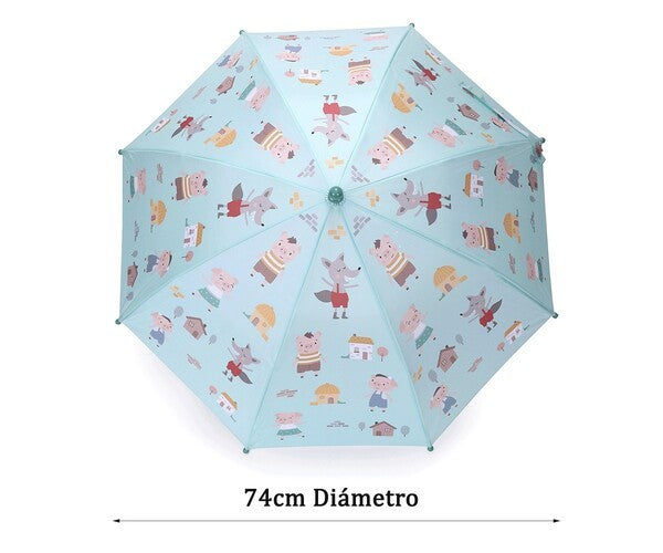 Chapéu de Chuva Os 3 Porquinhos - Tutete