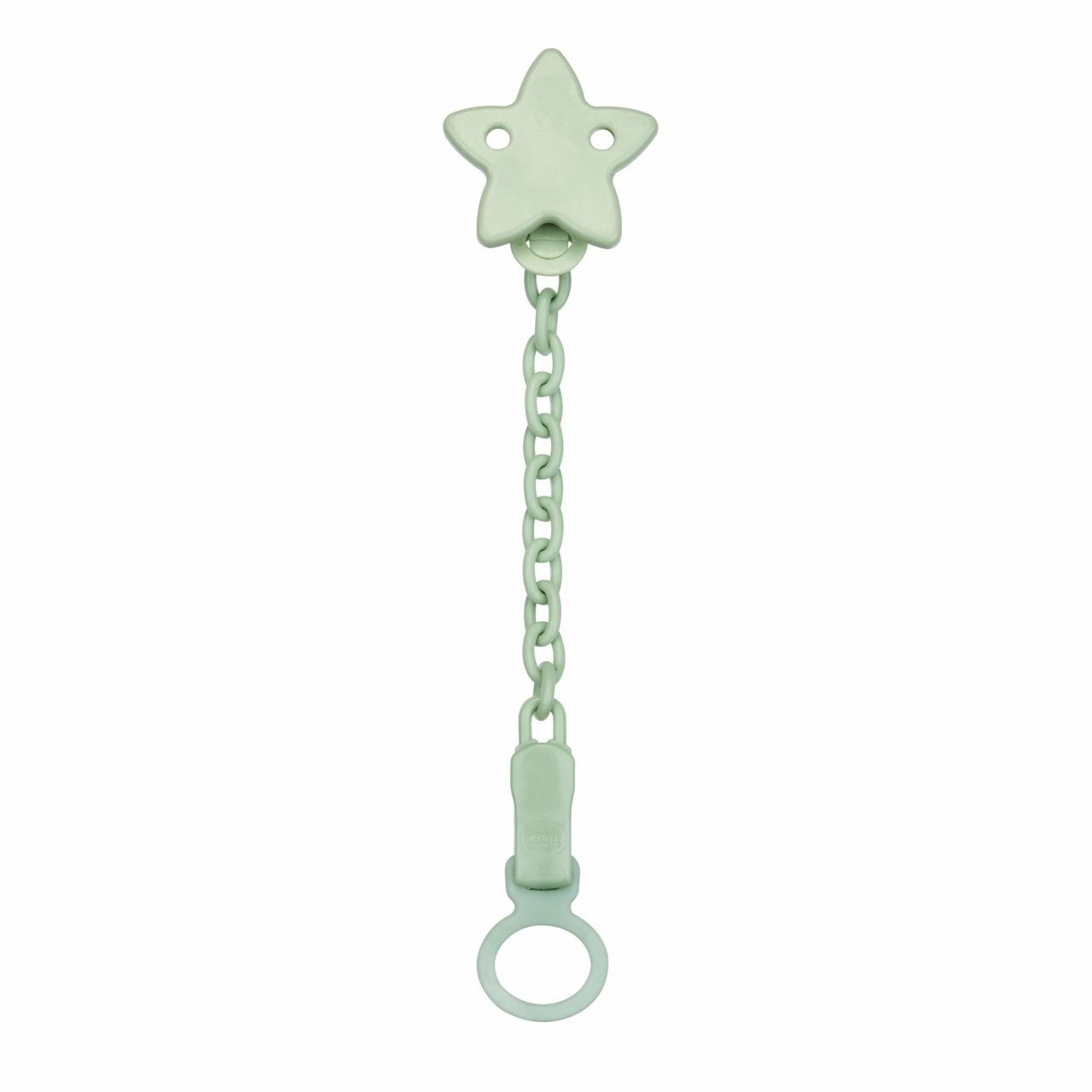Clip Porta Chupeta Estrela Verde - Chicco