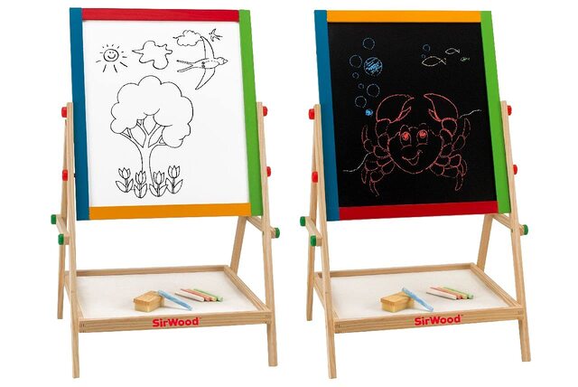 Quadro 2 in 1 Ajustável com giz - Globo