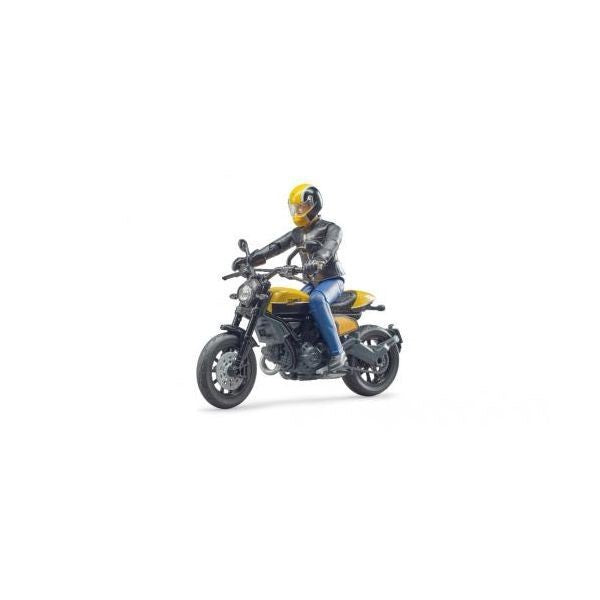 Bruder - Mota Ducati Scrambler com figura