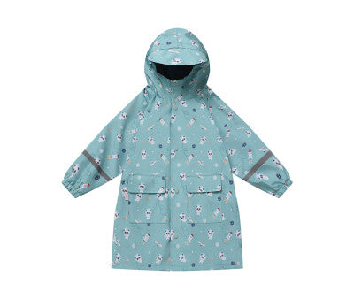 Tutete -Capa de chuva infantil Pandas in Space - 4 anos