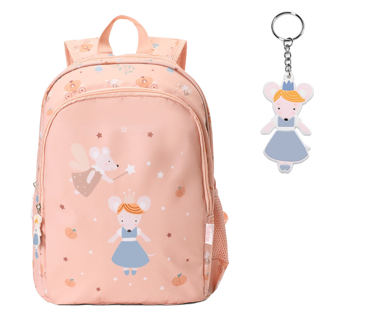 Tutete - Mochila média + Porte Chaves Mouse Faires