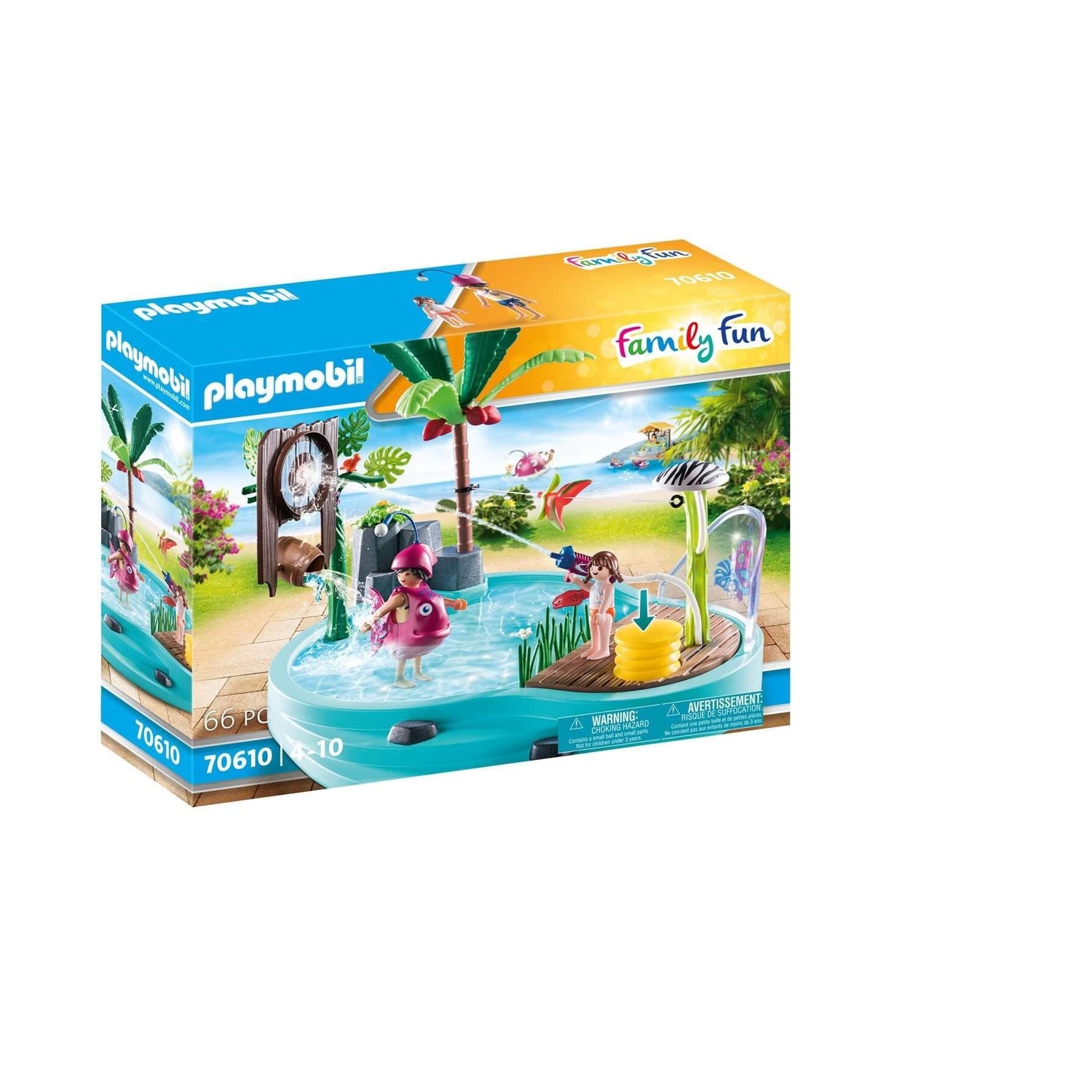 Playmobil Family Fun- Piscina Divertida Com Pulverizador De Água