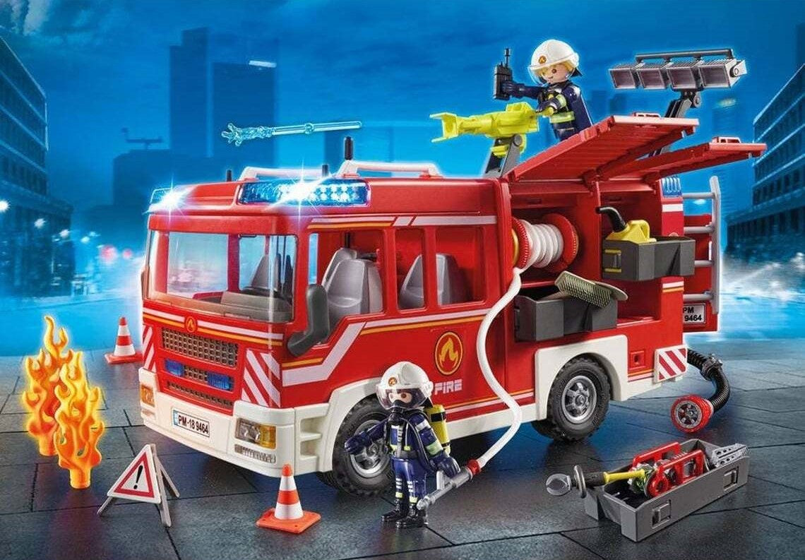 Playmobil City Action: Carro de Bombeiros com Luzes e Som