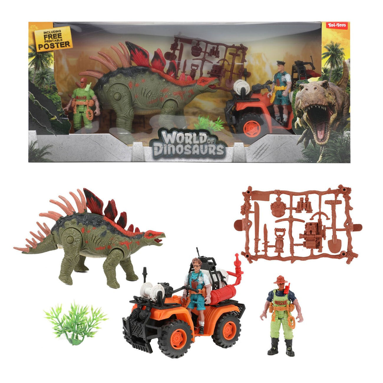 Toi- Toys Conjunto Dino + Quad Jurassic World