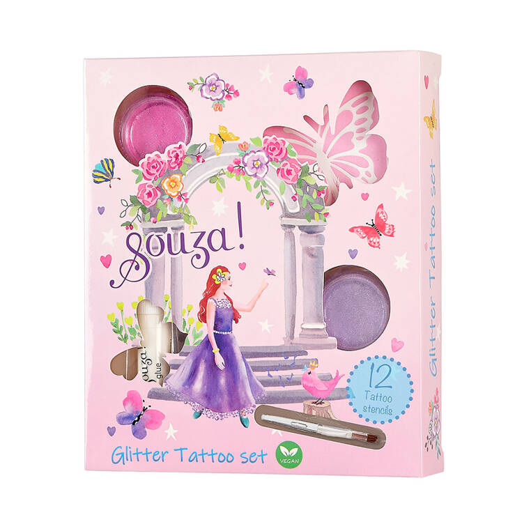 Souza - Conjunto Tatuagem Glitter Princesa