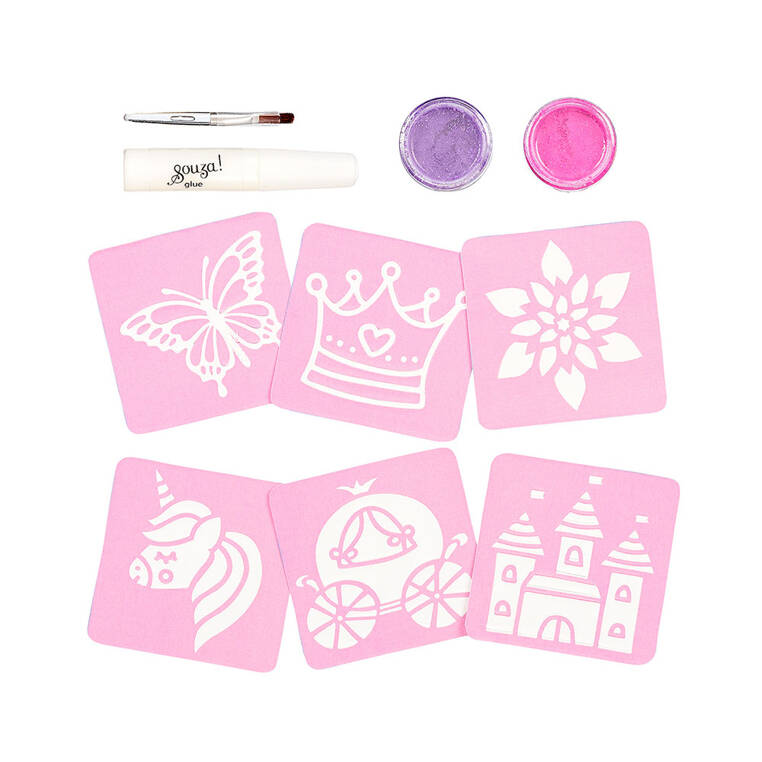 Souza - Conjunto Tatuagem Glitter Princesa