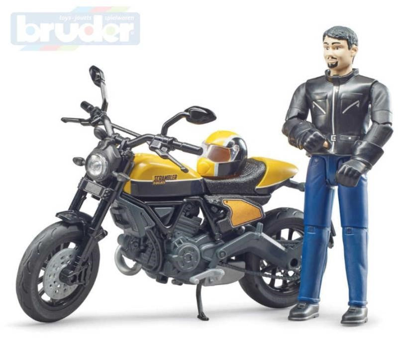Bruder - Mota Ducati Scrambler com figura