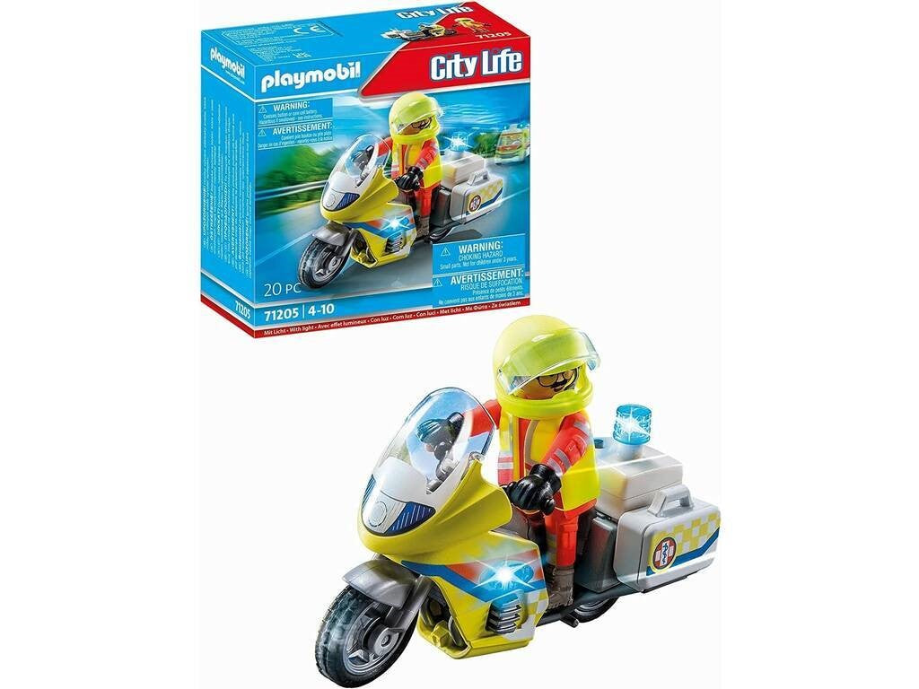 Playmobil City Life - Mota de Emergência com luz
