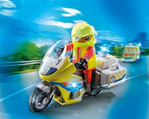 Playmobil City Life - Mota de Emergência com luz