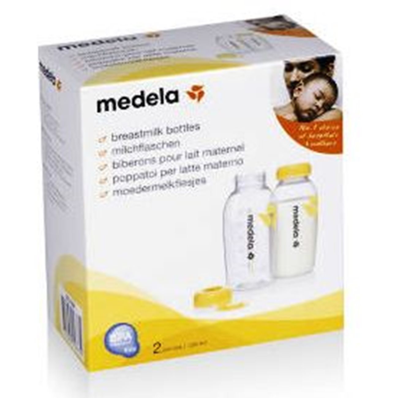 Frascos para leite materno 250ml: 2 unidades - Medela