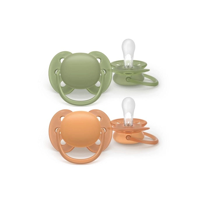 Conjunto de 2 Chuchas Ultra Soft 18M+ Lisas Neutra - Philips Avent
